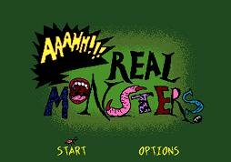 Aaahh!!! Real Monsters - title screen